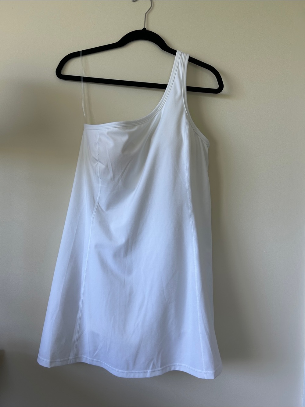J. Crew One-Shoulder White Mini Dress